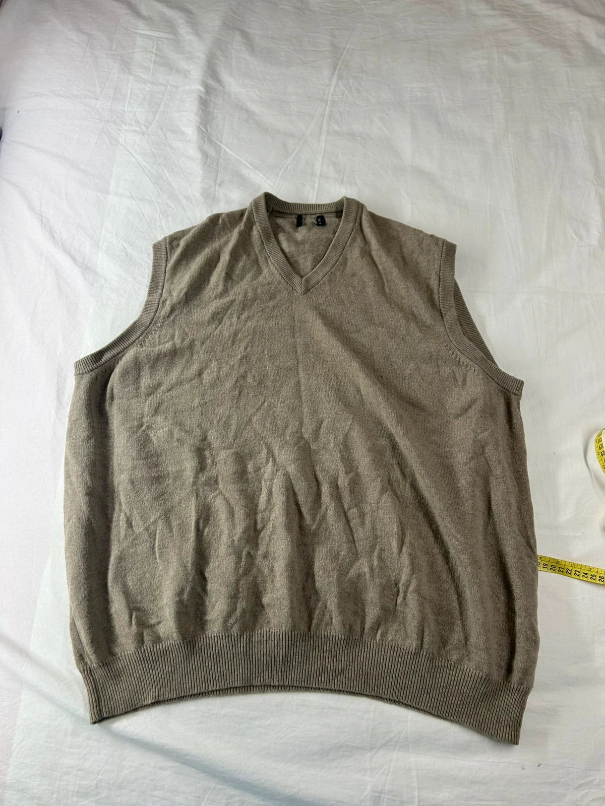 Gilet veston beige en laine
